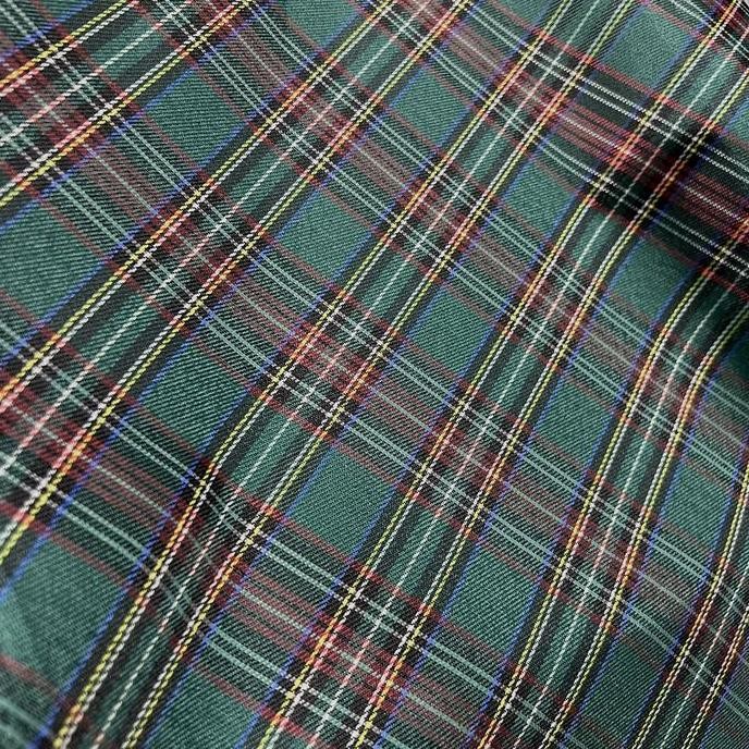 Promo kain Fabric jok mobil & Doortrim Tartan british hijau COD