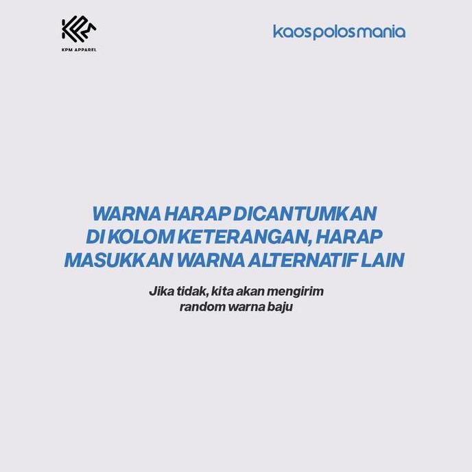 Kaos Polo Shirt Pique Cvc Kpm Apparel Big Size Part 2
