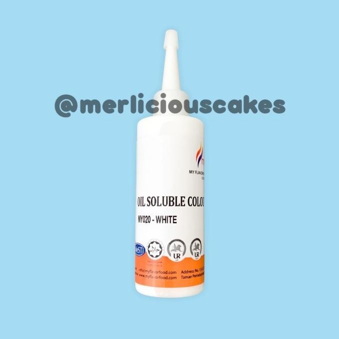 

120 Gram White Oil My Flavor Food Colour Pewarna Makanan Buttercream