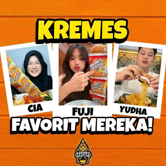 

Kremes Kraton Sachet Dus - 100 X 16G (10 Renceng) Original, Pedas Daun Jeruk, Keju, Jagung Bakar