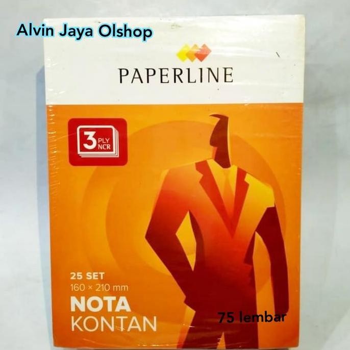 

1 Pak Nota Kontan 3 Ply Paperline Besar 160X210Mm (16X21Cm)(10 Buah)