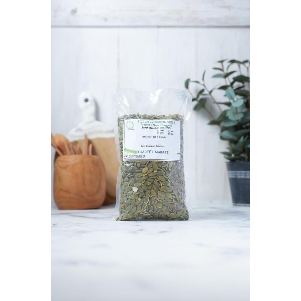 

1000Gr Roasted Pumpkin Seeds - Biji Labu Kupas - Oven - Matang