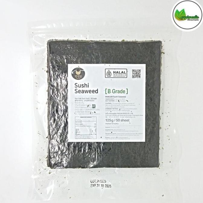 

Manjun Yaki Nori Sushi / Rumput Laut Grade B 50 Lembar