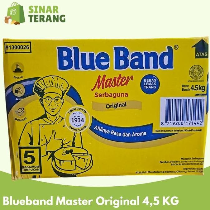 

Blueband Master Original 4.5 Kg Bukan 5Kg Margarine Jne/ Rex/Ninja