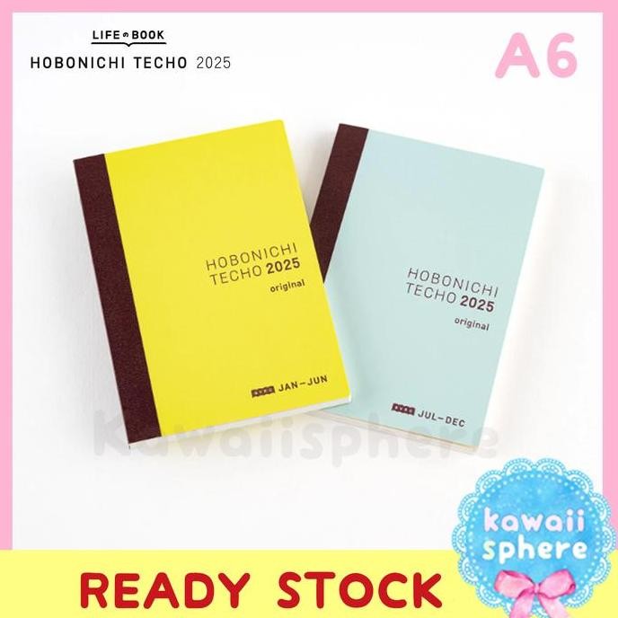 

Hobonichi Techo 2025 A6 Avec Set 2 Book (Jan-Jun , Jul-Dec) | Hobonichi 2025 | Ready Stock Handcarry Jepang