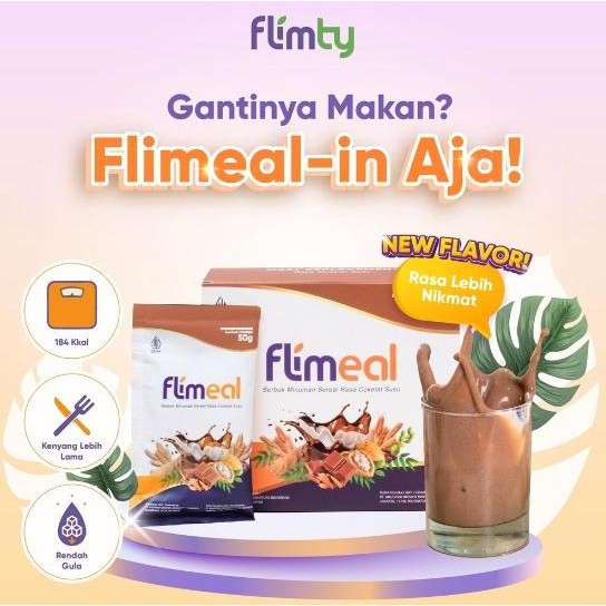 

Flimeal 1 Box Meal Replacement Coklat / Coklat Susu Coksu