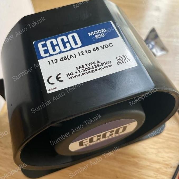 BACK UP ALARM ECCO 850 ALARM MUNDUR 112 DB