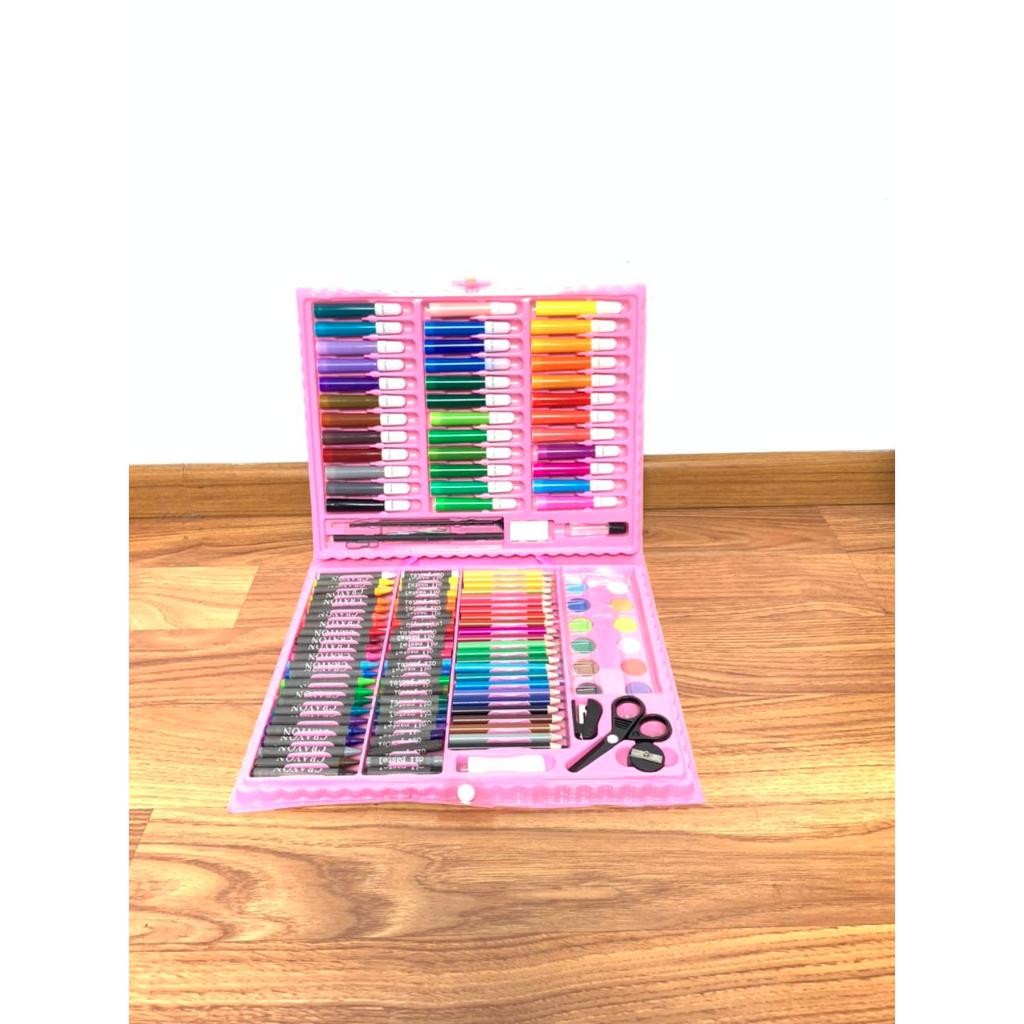 

Perlengkapan Menggambar Krayon Anak Set Koper 150 In 1 Crayon Full Alat Melukis Mewarnai