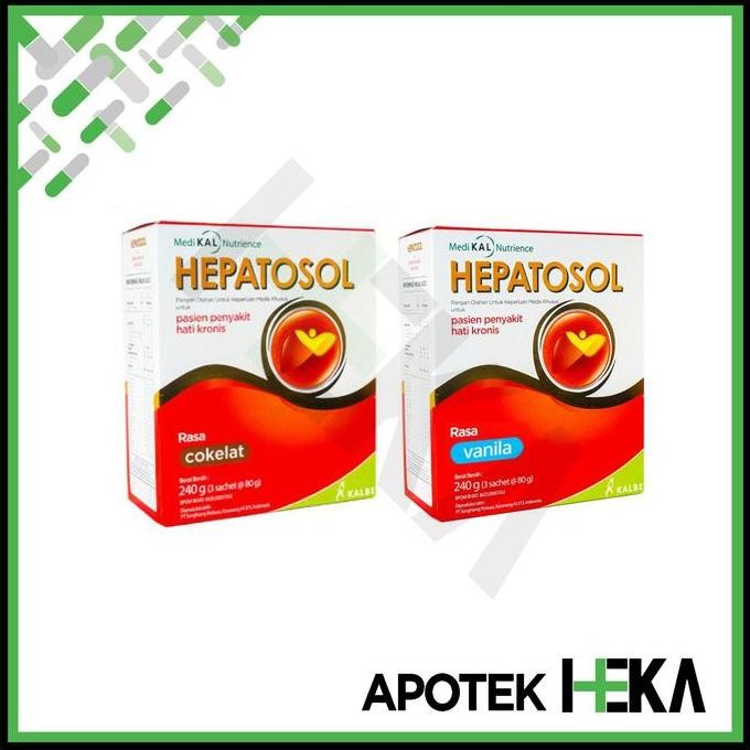 

Hepatosol Vanila/Coklat 240 Gram - Nutrisi Kesehatan Hati