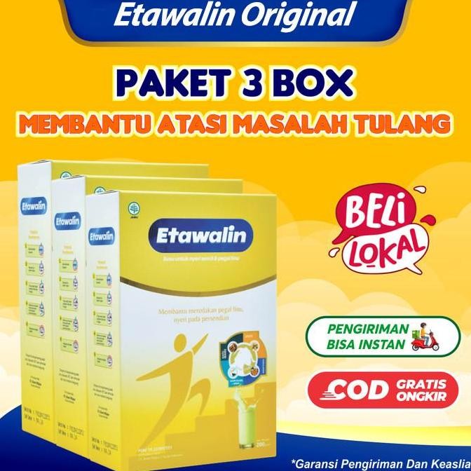 

Etawalin Produk Asli Paket 3 Box Solusi Atasi Nyeri Sendi Dan Tulang
