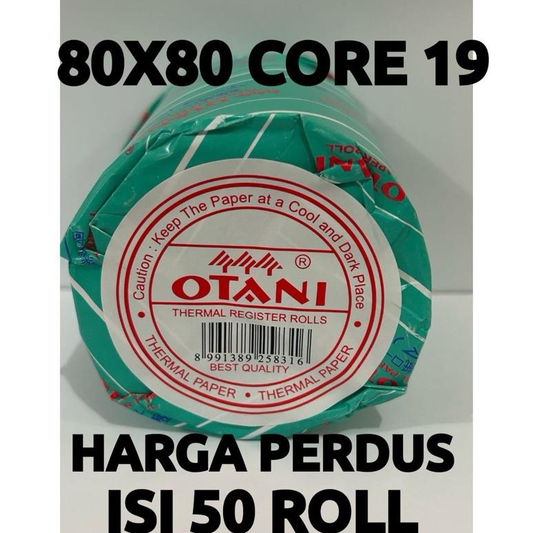 

JH8 Kertas Thermal 80x80 Core 19 Perdus Merk Otani