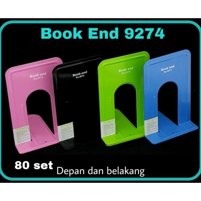 JH8 BOS Book End/ Pembatas Buku Besi / Pembatas Buku/ Sekat Sekatan Buku