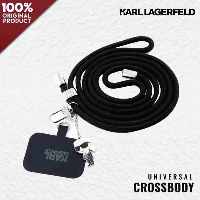 

Universal Lanyard Crossbody Karl Lagerfeld Cord Ikonik - Black Co