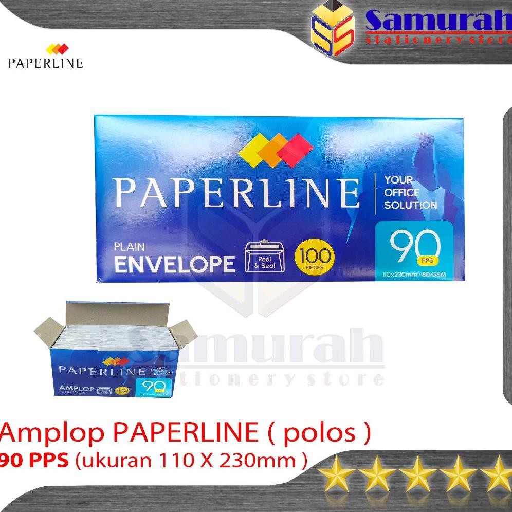 

JH8 Amplop Kertas Putih Polos Paperline 90 pps isi 100 ( 110 x 230 mm ) 80 gsm Panjang