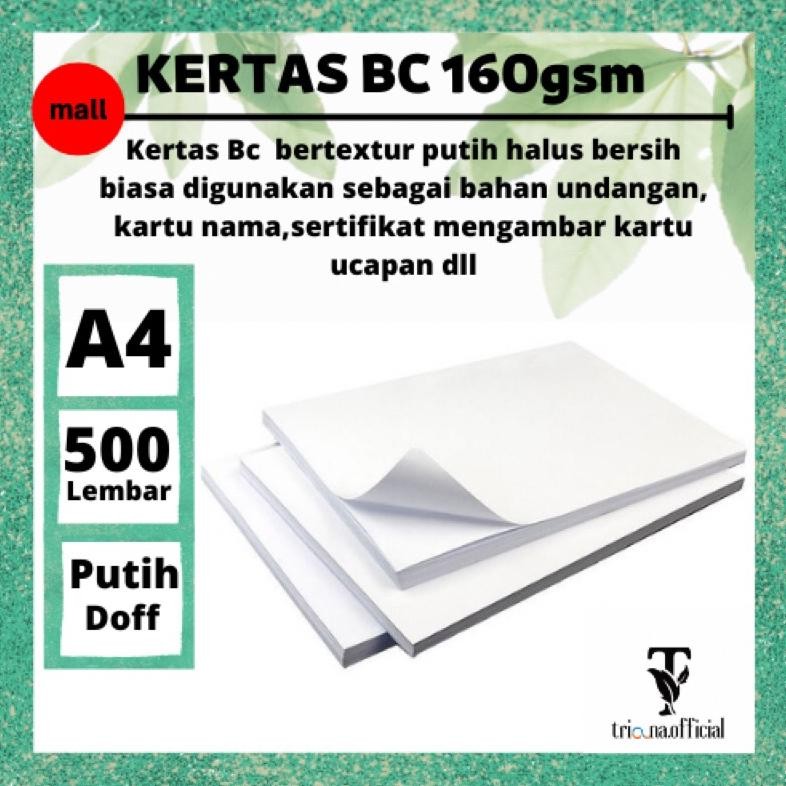 

JH8 500 lembar kertas bc 160gsm a4