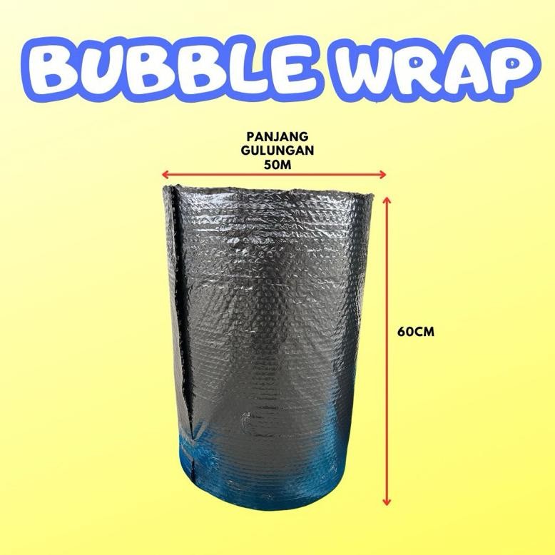 

JH8 Bubble Warp Premium HITAM Plastik Packing Uk 60cm x 50m Waterproof