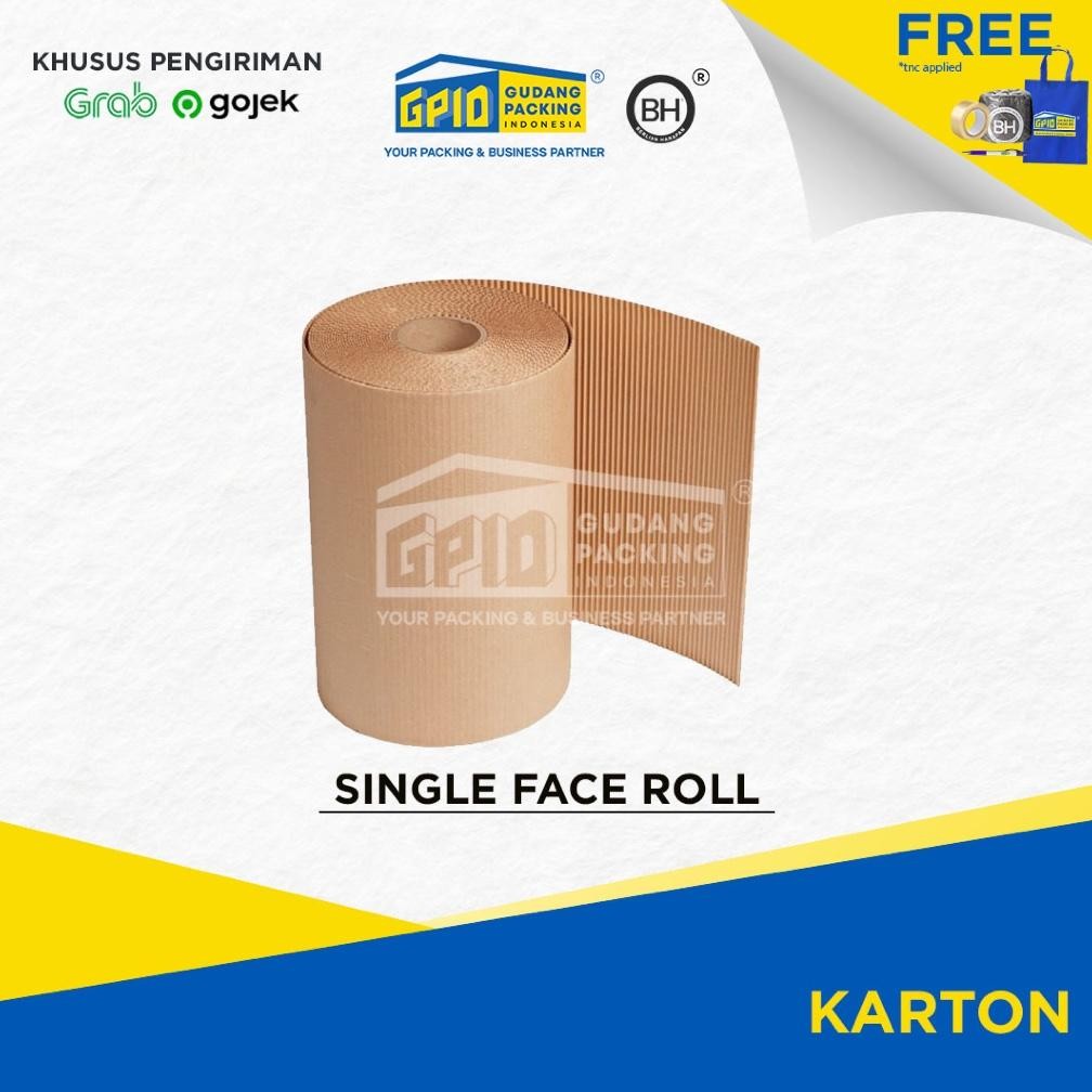 

JH8 (GOSEND/GRAB) Karton Lembar / Single Face Tinggi (25-160 cm) x 40 m