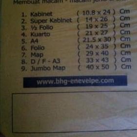 

JH8 AMPLOP COKLAT 1/2 FOLIO / AMPLOP COKLAT KWARTO / KUARTO / AMPLOP COKELAT (100PCS)