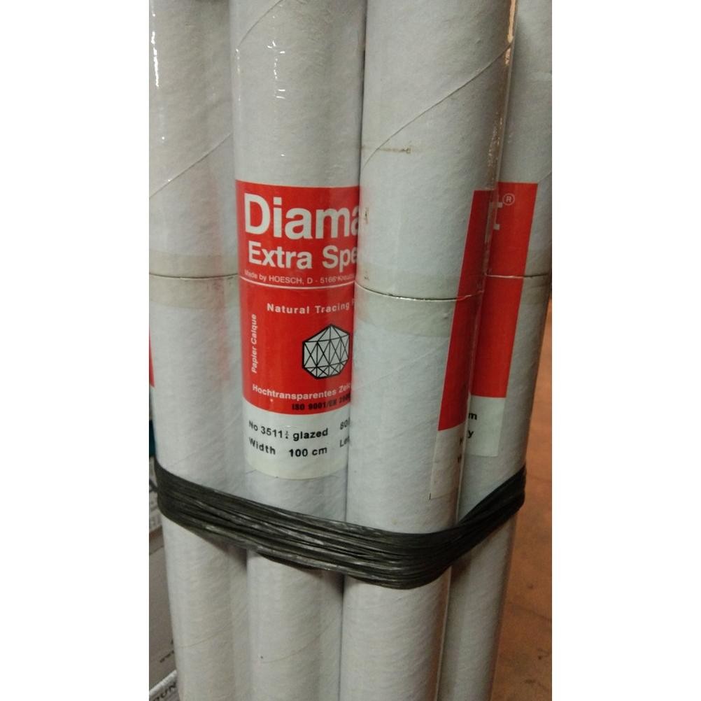 

JH8 Kertas kalkir 1 meter x 10 yard 80-85 grm diamant