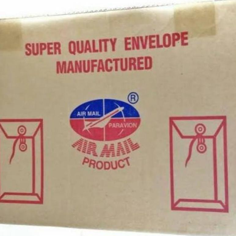 

JH8 Amplop coklat tali 310 Air mail Folio ( 1 pk )