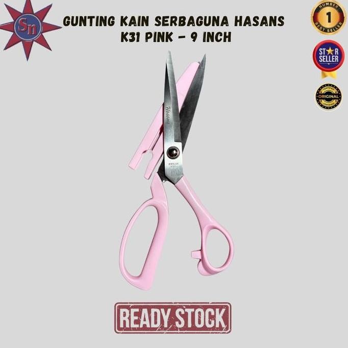 

ready !!! Gunting Kain Serbaguna Hasans K31 Pink - 9 Inch Tajam, Kuat & Tahan Lama!