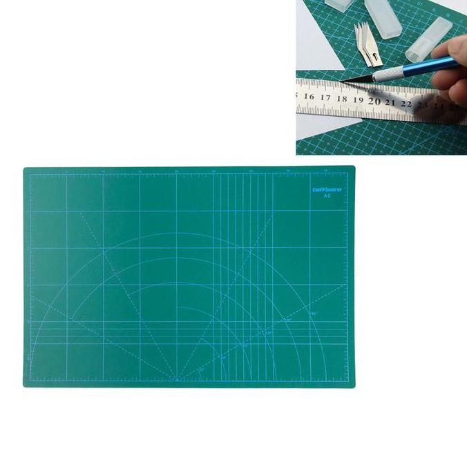 

ready !!! Cutting Mat Pad Alas Potong Kertas Kerajinan A3 45 x 30cm Double Side