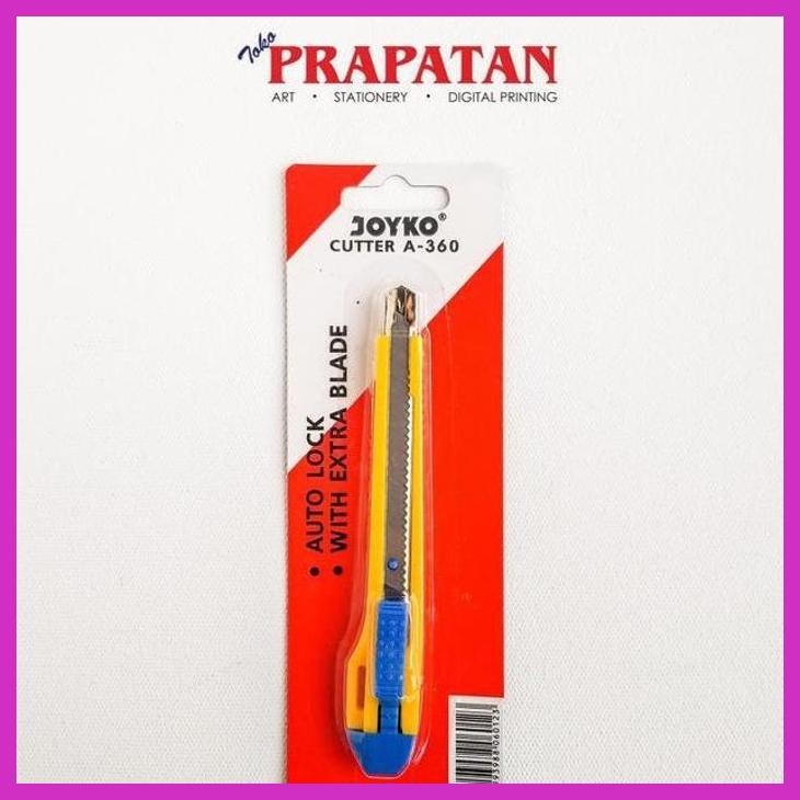 

( SEKOLAH / LUKIS ) DISCOUNT CUTTER JOYKO A 360 / PISAU POTONG JOYKO (SENI / MENGGAMBAR / ART / KERAJINAN ) GOOD QUALITY