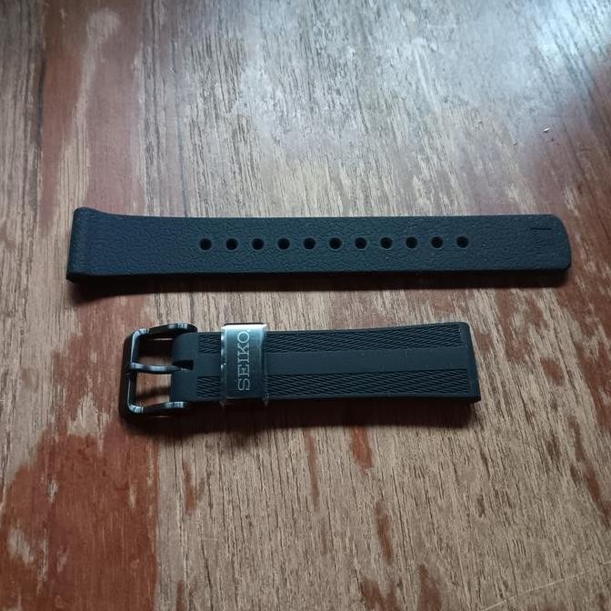 new  original 20mm tali jam rubber strap seiko diver allblack