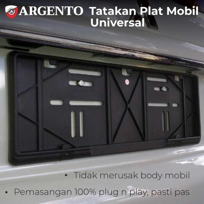 new  Ertiga Escudo Splash ARGENTO Tatakan Dudukan Plat Nomor Mobil