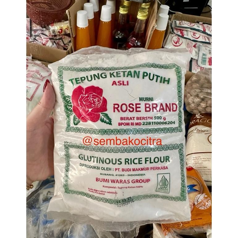 

Promo Tepung Ketan Putih Rose Brand 500 Gr X 20 Bks Per 1 Dus/Karton 10 Kg