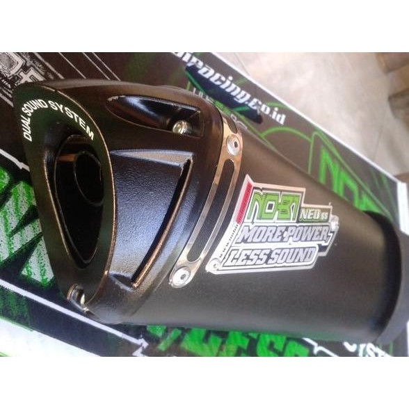 Knalpot Racing NOB1 / NOBI Neo SS Dualsound Untuk Tipe Motor All Matic & Bebek Sport  Nmax  Mio Vari