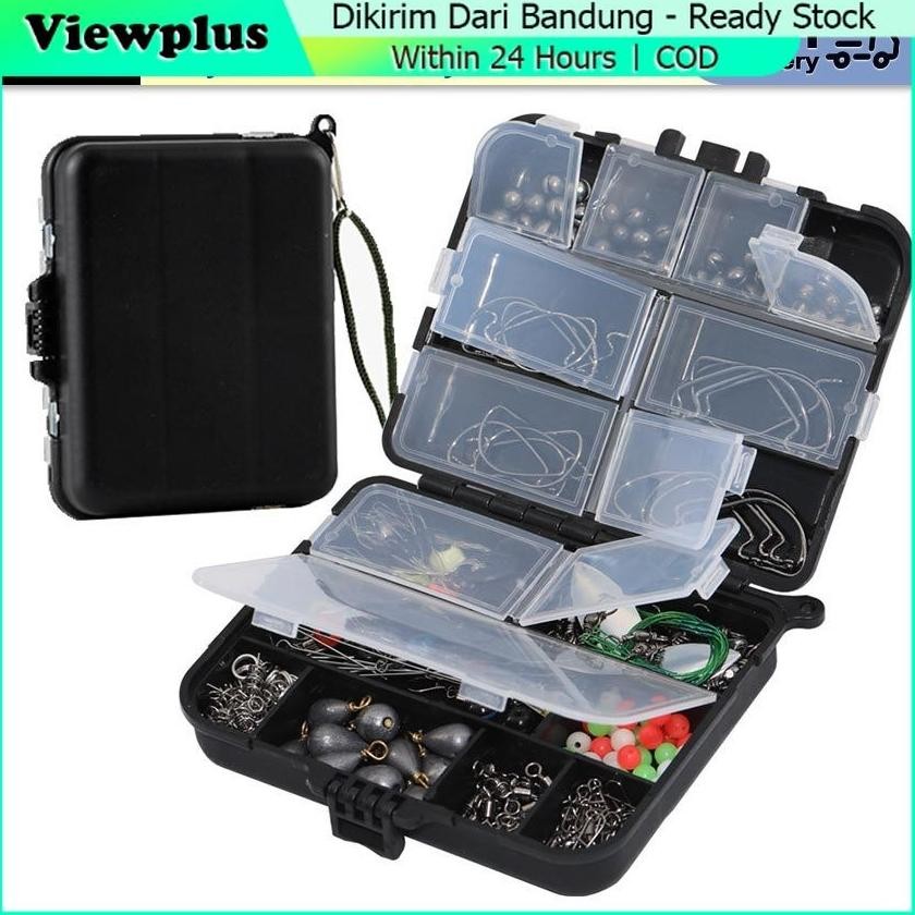11Sekat Kotak Box Perkakas Kail Pancing Multifungsi Tempat Penyimpanan Kail Dan Umpan Mancing kotak 