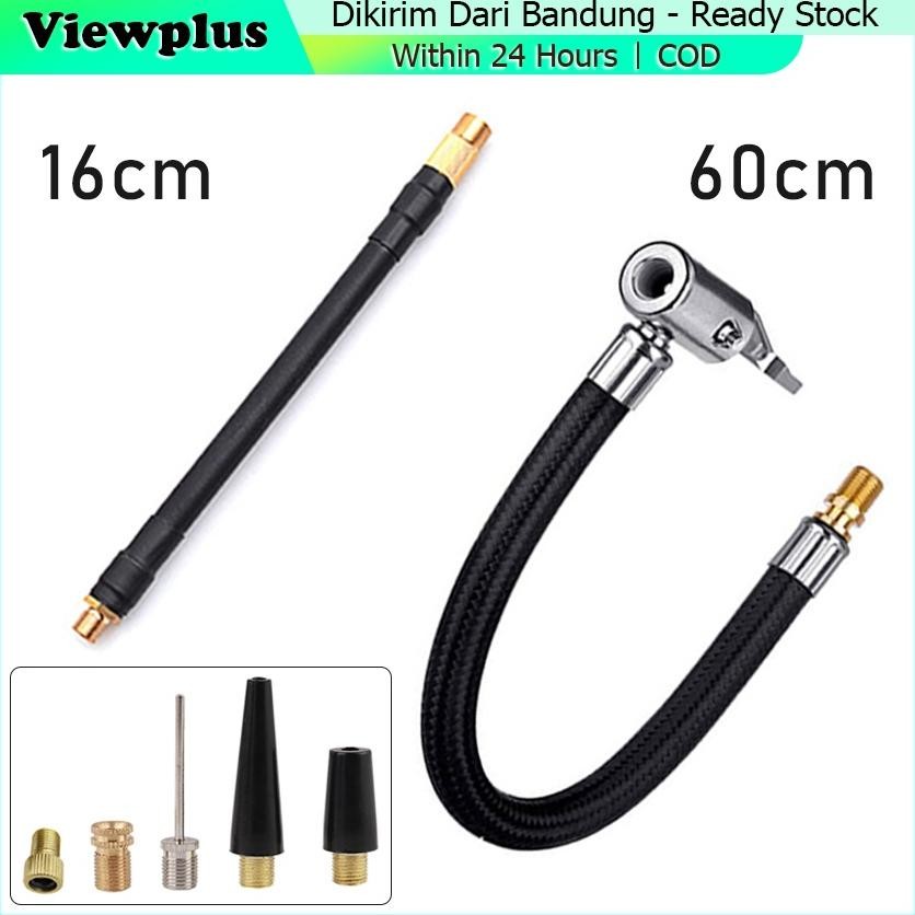 Selang Adaptor Extension Extender Pompa Ban Elektrik Untuk Mobil Motor Sepeda Extension Hose Air Pum