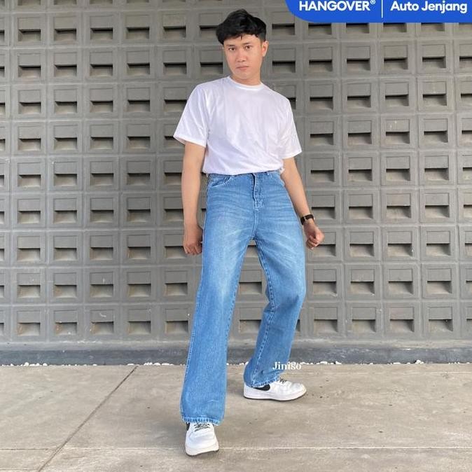 Jiniso Hangover - 852 Highwaist Loose Jeans Pria