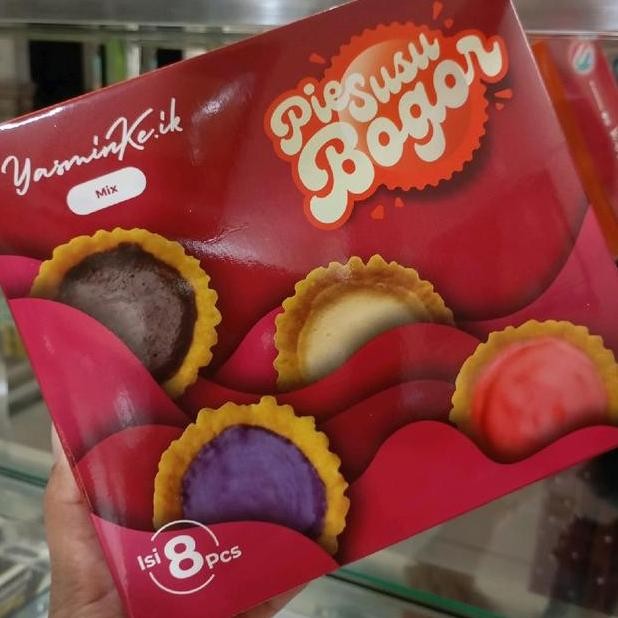 

Pie Rasa Mix Yasmin Ke.Ik Varian Coklat Susu Blueberry Strawberry Camilan Crispy