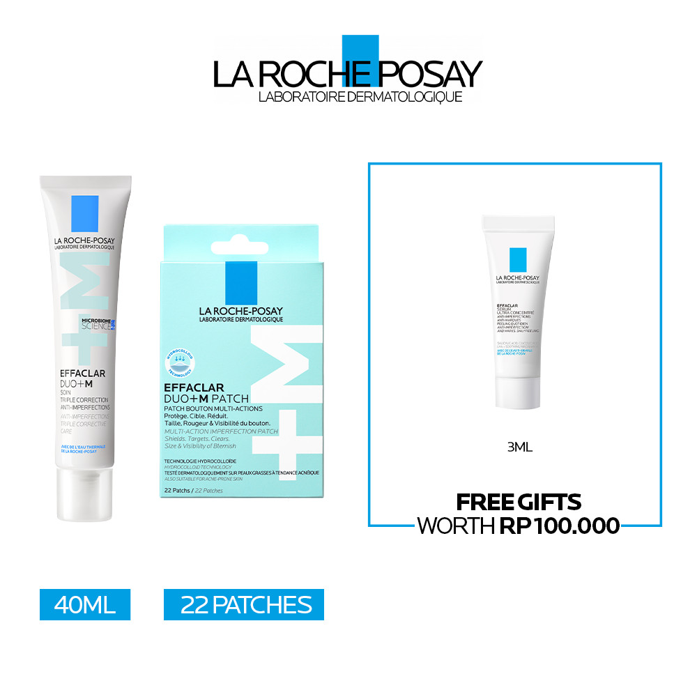 La Roche Posay Effaclar Duo+M & Acne Patch FREE SERUM