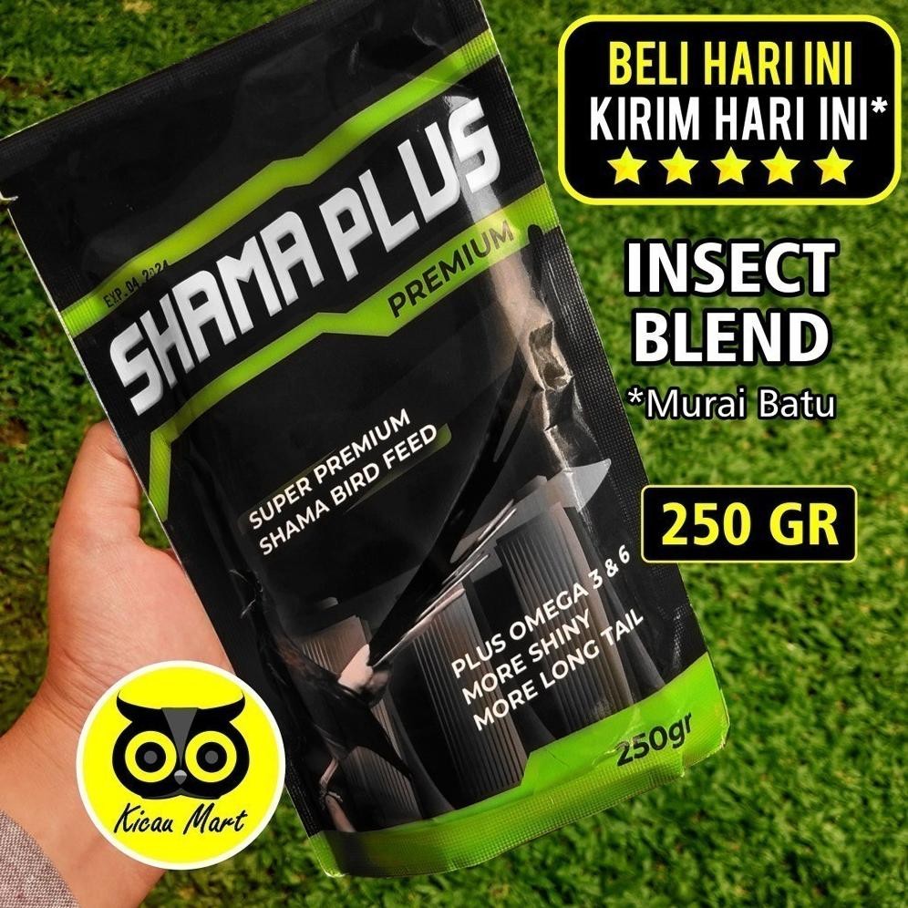 KICAU MART SHAMA PLUS SEMPATI PREMIUM PUR VOER PAKAN BURUNG MURAI BATU TROTOL HIGH PROTEIN INSECT BL