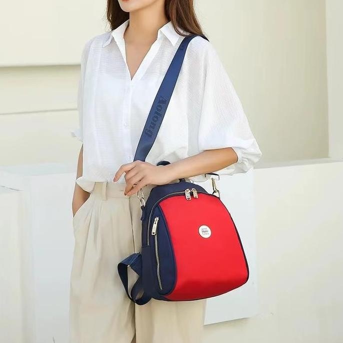 Aolong Ransel Polos Botol Wanita Sekolah GM