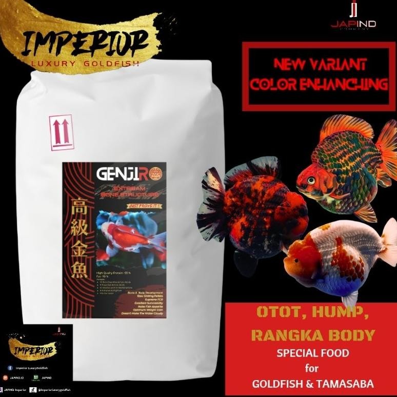 NEW Pakan/Pelet Goldfish & Tamasaba - Genjiro Color 1 KG AST
