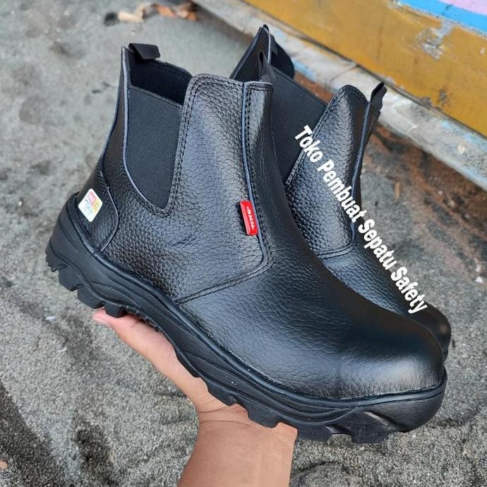 TGR Sepatu Safety King Skn Sepatu Kerja Las Tahan Api Gerinda Anti Licin  Sepatu Safety Kitchen Kuli