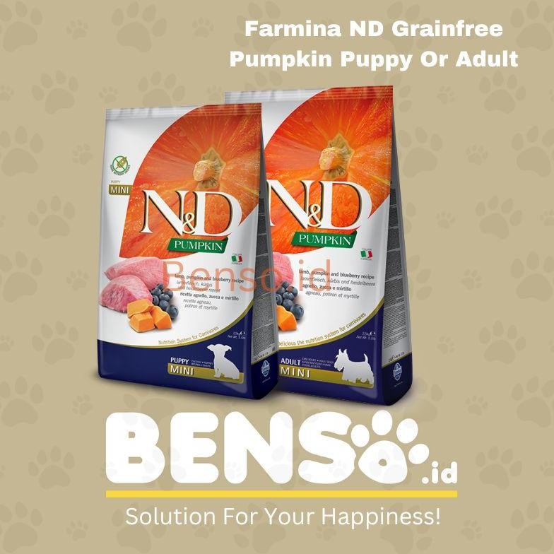 DOGFOOD FARMINA ND GRAIN FREE MINI REPACK 1KG AST