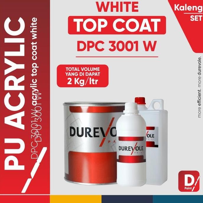 TGR DPC 3001 WHITE -  DUREVOLE PU ACRYLIC WHITE  (KALENG 1 + THN)