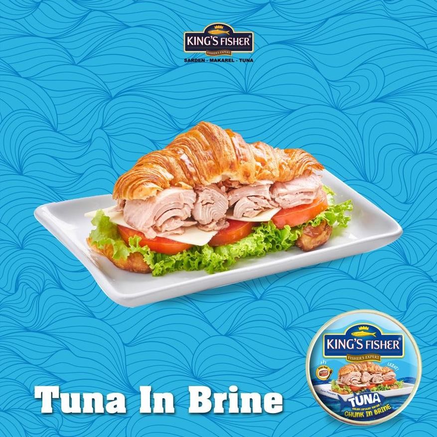 

dw-45 Viral King's Fisher Paket 2 pcs Tuna dalam Air Garam Tuna in Brine Daging Makanan Kaleng 170 gr Termurah Hemat