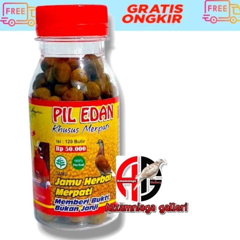 Jamu Merpati Pil Edan 120 Butir  Pil Edan Merpati Menambah Stamina Dan Power Burung Merpati Original