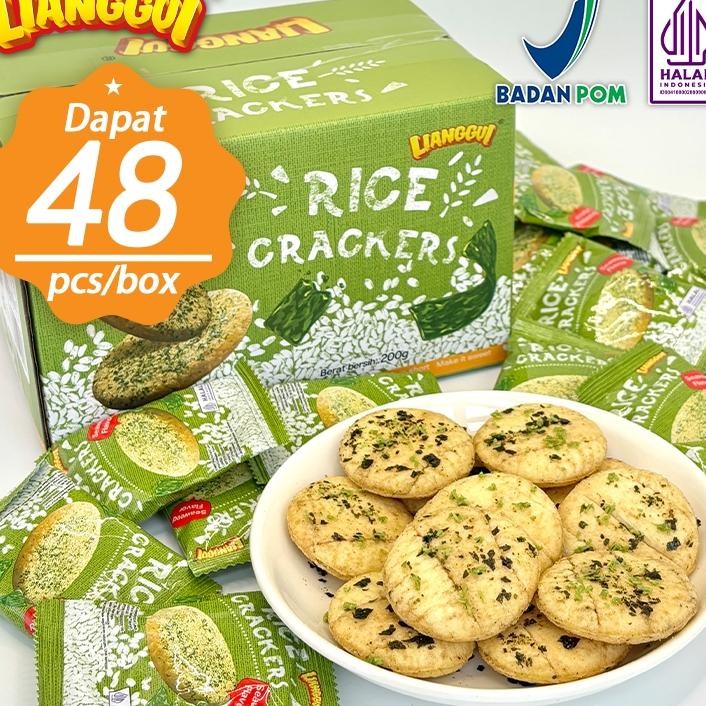

48Pcs N Craers Seaweed Cemilan Sehat Renyah Sna Kantor Hemat Biscuits Halal