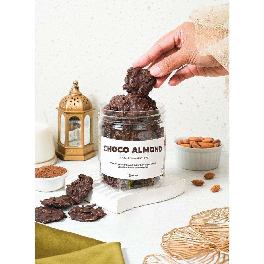 

Choco Almond Mbun Brownies Panggang Dessert Coklat Almond