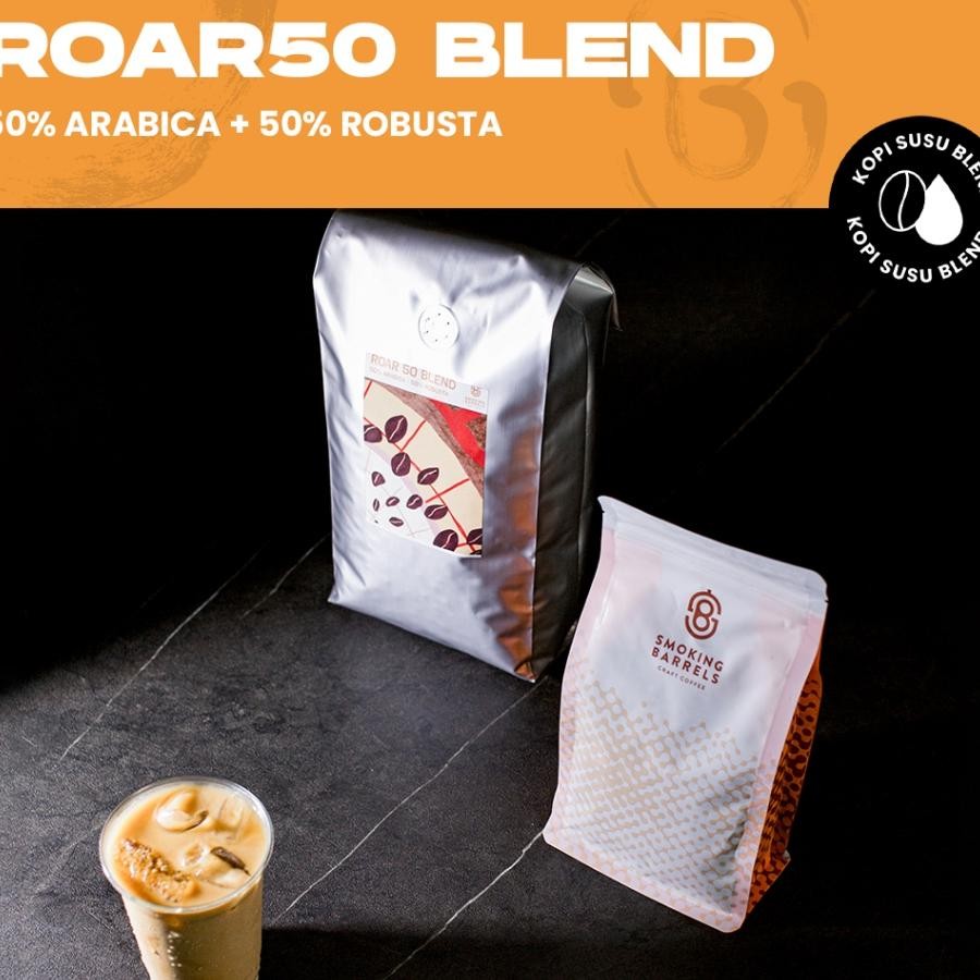 

Roar 50 Blend 250Gr Dark Roast Bubuk Kopi Es Kopi Susu Arabica Roasted Coffee Bean House Blend Sb Craft Coffee