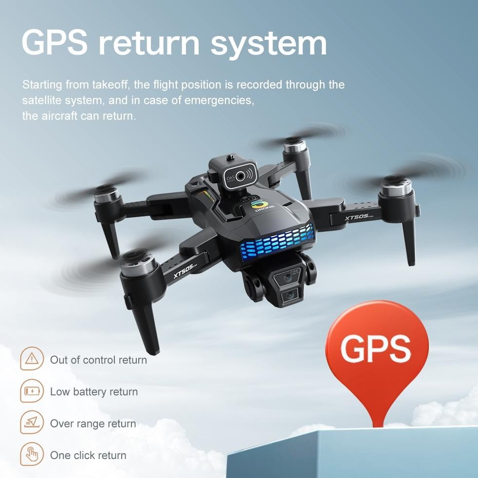 Produk baru, GPS drone XT505,720P super efektif biaya dua kamera, hidup baterai besar, menembak pada