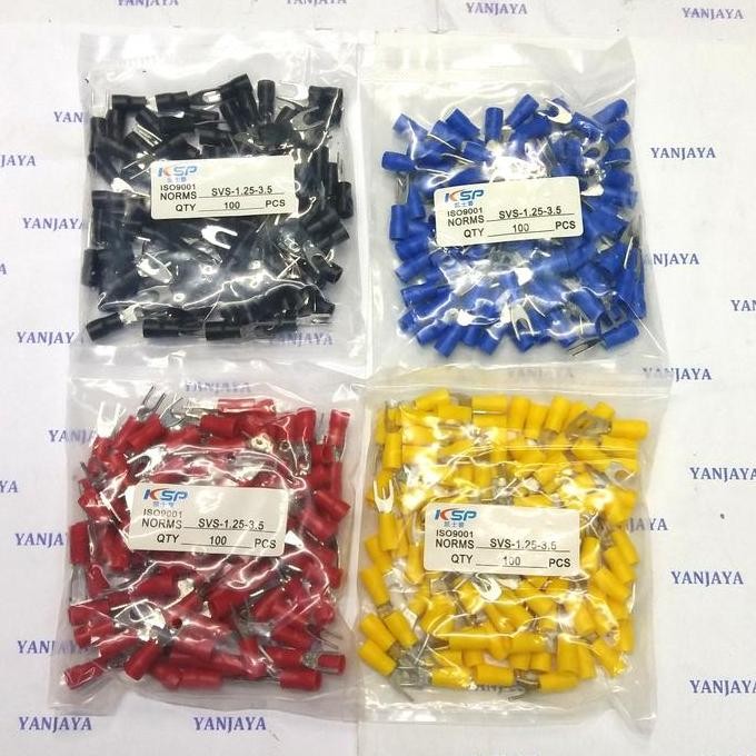 skun y 1,5-3,5/skun garpu 1,5-3,5/skun kabel y 1,5mm Merah