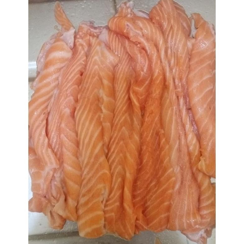 

Tetelan salmon Tanpa kulit & Tanpa Duri / 500 gram